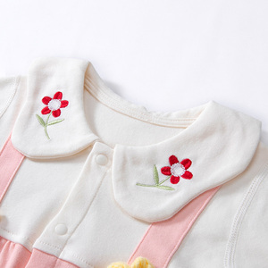 Biduole Baby tutina a maniche lunghe primavera e autunno bavero <span class=keywords><strong>vestiti</strong></span> in puro cotone autunno <span class=keywords><strong>vestiti</strong></span> da <span class=keywords><strong>bambina</strong></span> - Product Image 5
