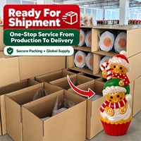 Décorations de Noël en pain d'épices de qualité contrôlée, inspection en cours, emballage sécurisé, entrepôt de finition, service d'approvisionnement mondial