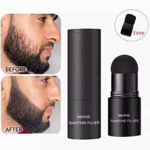 Bâton de remplissage de crayon de barbe imperméable avec brosse à poudre pour hommes <span class=keywords><strong>moustache</strong></span> cheveux délié longue teinture aspect naturel style - Product Image 2