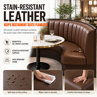 Ensemble de table et de chaises de restaurant moderne personnalisé J2S avec chaises rembourrées pour les projets de restaurants commerciaux, cafés et hôtels