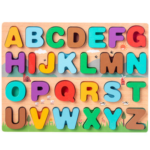 Puzzle d'apprentissage de l'<span class=keywords><strong>alphabet</strong></span> jouets avec planches à puzzle et blocs <span class=keywords><strong>alphabet</strong></span> pour filles et garçons éducation préscolaire - Product Image 5