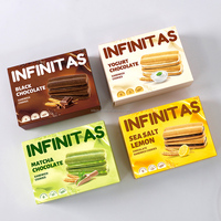 Biscuits sandwichs doux de qualité supérieure, biscuits à la crème au lait, biscuits sandwichs au chocolat