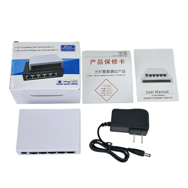 5-Port Unmanaged POE Ethernet Network Switch 10/100Mbps with VLAN Support 1.2G Capacity Good Quality OEM ODM
