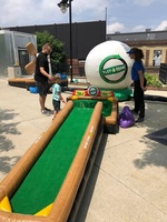 Terrain de mini-golf gonflable commercial à 3/6/9 trous, Crazy Putt, certifié CE, en PVC, garantie 2 ans
