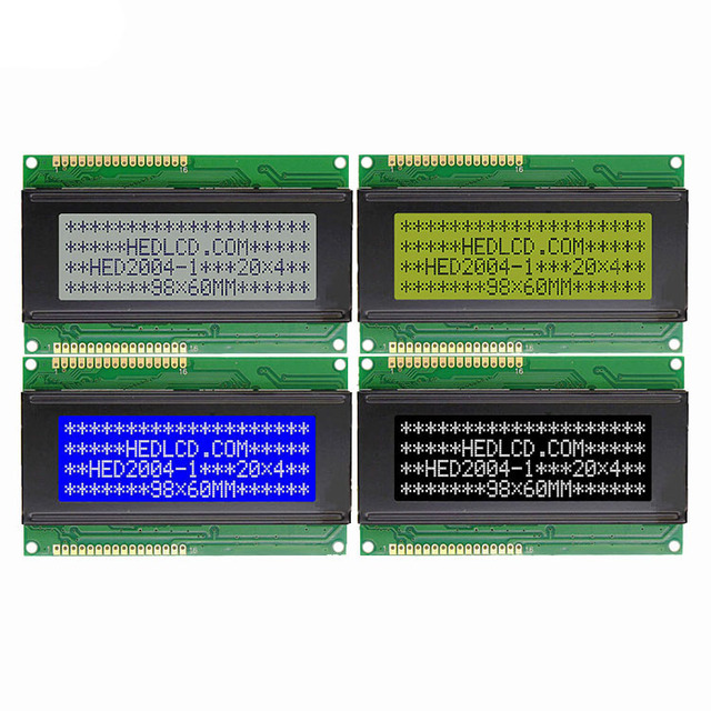 Manufacturer Sale 3.2inch 98x60MM 20*4 20x4 Larger Character LCD Display Panel Module with SPLC780D AIP31066 Parallel Port