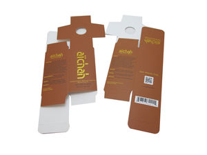 Boîte cosmétique personnalisée boîte de papier d'estampage en feuille d'or pour la peau des ongles huile d'argan marocaine biologique - Product Image 3