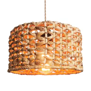 New Trend Family Indoor Hotel Handmade Rattan And Straw rope Chandelier