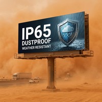 Affichage LED extérieur, étanche IP65, résistant aux intempéries, série fixe, luminosité 5000 Nits, fréquence de rafraîchissement 3840Hz pour