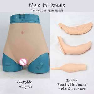 Crossdresser Siliconen Borstvormen Nep Borsten Borstprothese Nep <span class=keywords><strong>Vagina</strong></span> Broek Draagbare Bil Vormgeven Broek Vrouw Body Suit - Product Image 5