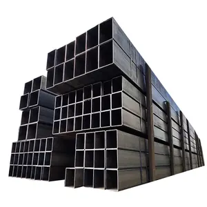 ASTM A500 Black Square Rectangular Steel Hollow Section Structure Building Welded Steel Pipe Carbon Square Steel Pipe