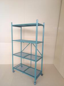 Black 5-Layer Carbon Steel Rolling Shelf With Wire <b>Mesh</b> Adjustable Multi-Level Storage Rack With Wheels - Product Image 6