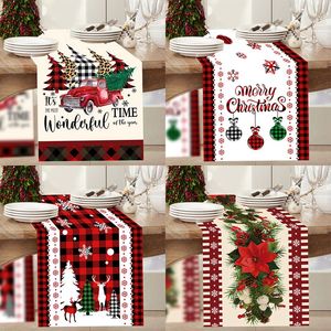 Chemin de Table Noël Joyeuses Décorations de Noël 2025 pour Maison Nappe Noël Navidad <span class=keywords><strong>Noel</strong></span> Kerst Cadeaux de Noël Nouvelle Année 2026 Natal - Product Image 2