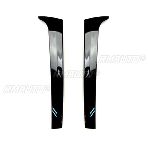 2 pièces, aileron latéral de fenêtre arrière de voiture noir brillant pour Volkswagen Touareg 2011-2017, accessoires de voiture - Product Image 1