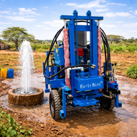 Machine de forage de puits d'eau portable à utilisation facile, haute efficacité, pour puits de 100m à 200m, machine de forage de puits profonds