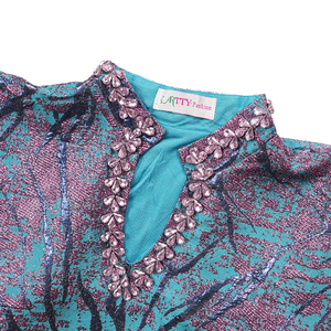 S10769 Vêtement en polyester de haute qualité à imprimé <span class=keywords><strong>africain</strong></span>, style <span class=keywords><strong>boubou</strong></span>, grande taille, à manches courtes pour l'été - Product Image 6