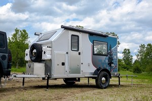 Mini <span class=keywords><strong>caravane</strong></span> de 12 pieds conforme à la norme australienne, remorque de camping-car, transporteur de jouets avec puits de lumière, suspension indépendante - Product Image 3