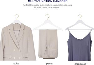 ไม้แขวนเสื้อกำมะหยี่สีขาวแบบกำหนดเองพร้อมตะขอทอง ขนาด 30 ซม. สำหรับเด็ก - Product Image 2