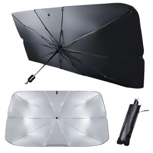 Vente en gros de pare-brise de voiture, <span class=keywords><strong>parasol</strong></span> pliable, protection contre les rayons UV, <span class=keywords><strong>parasol</strong></span>, fenêtre, pare-soleil de voiture avec logo imprimé - Product Image 2