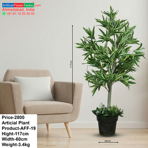 Pianta Artificiale Dracaena, Albero Decorativo in Vaso per Interni, Pianta Ornamentale Premium per Casa, Ufficio, Hotel, Lobby ed Eventi - Product Image 6