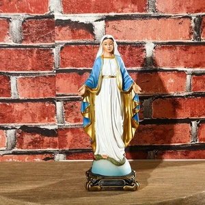 Artesanía en Resina, Adorno Religioso de la Virgen María, Figura de Jesús, Estatuas Católicas, Decoración Cristiana para el Hogar, RD-005, Resina - Product Image 4