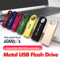 Flash Drive Mini Metal USB Baru 16GB/32GB/64GB Logo Kustom USB 3.0 dengan Garansi 1 Tahun