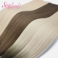 Extensions de cheveux humains russes en kératine K Tip, vierges bruts, double épaisseur, Remy, vente en gros