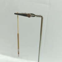 Soporte de Incienso de Madera y Metal con Pinza de Cocodrilo, Brazo Extensible, Recolector de Cenizas de Vidrio, Quemador Anti-Cenizas, Decoración Aromática para el Hogar, Temporada de Otoño