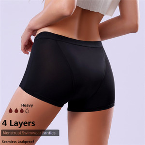 Slip Assorbenti Super Assorbenti Senza Cuciture per Donne, Mutande Mestruali Femminili, Culotte, Slip a 4 Strati per il Ciclo Mestruale - Product Image 5