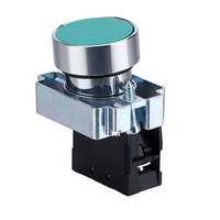 Interrupteur à bouton-poussoir de 22 mm, série XB2-BA31, vert, à réinitialisation automatique, momentané, rond, pour démarrage électrique