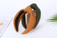Ensemble de bandeaux colorés noués style doux pour femmes, en tissu doux, turbans torsadés, accessoires pour cheveux avec nœuds d'été
