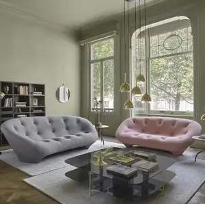 Ensemble de meubles de maison plus design 3 Sea 2024 Confortable Design moderne t Canapé en tissu Canapé de salon sectionnel en bois