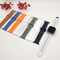 Bracelet en silicone souple pour Apple Watch Bracelet Ultra 49mm 45mm 46mm 41mm 44mm Bracelet de montre sport Iwatch Series 10 9 8 7 6 SE 5 4 Bracelet
