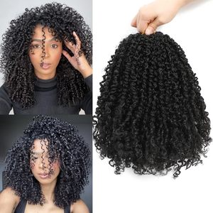 Venta al por Mayor de Fábrica, Peluca de Cabello Corto Trenzado de Ganchillo Europeo, Americano y Africano de 8 y 12 Pulgadas, Fibra Resistente a Altas Temperaturas - Product Image 3