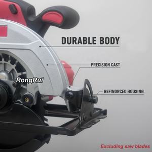 Scies circulaires à moteur haute vitesse <span class=keywords><strong>sans</strong></span> <span class=keywords><strong>fil</strong></span> alimentées par batterie pour le travail du bois industriel et domestique Machine à scier électrique - Product Image 2