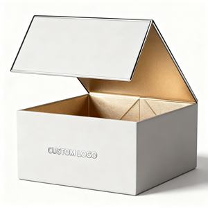 סיטונאי ידידותי למחזר קרטון מתנה תיבת מגנט מבריק למינציה מגנטי להתאמה אישית עבור נר קוסמטיקה - Product Image 2