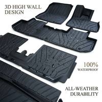 Tapis de sol TPE pour BYD Sealion 8 RHD 2026, ensemble complet 7 places, ajustement précis 1:1, imperméables, à rebord haut, tapis de voiture d'usine