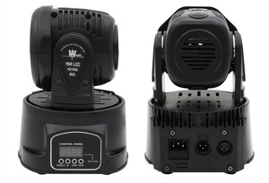 Câu lạc bộ ánh sáng DJ DMX ánh sáng sân khấu 7pcs Mini Di chuyển đầu rửa Laser 2in1 6x10W RGBW 4in1 LED rửa + 1PC màu xanh lá cây laser - Product Image 3