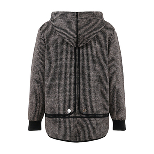 Áo khoác len cashmere dệt kim thiết kế riêng cho nữ, tay dài, mùa đông, có khóa kéo, có túi - Product Image 6