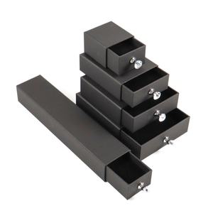 Crown Win Luxury Eco-Friendly Recycled Materials Sliding Drawer <b>Gift</b> Jewelry Mailer Gable <b>Box</b> Packaging Matte Black Shipping - Product Image 4