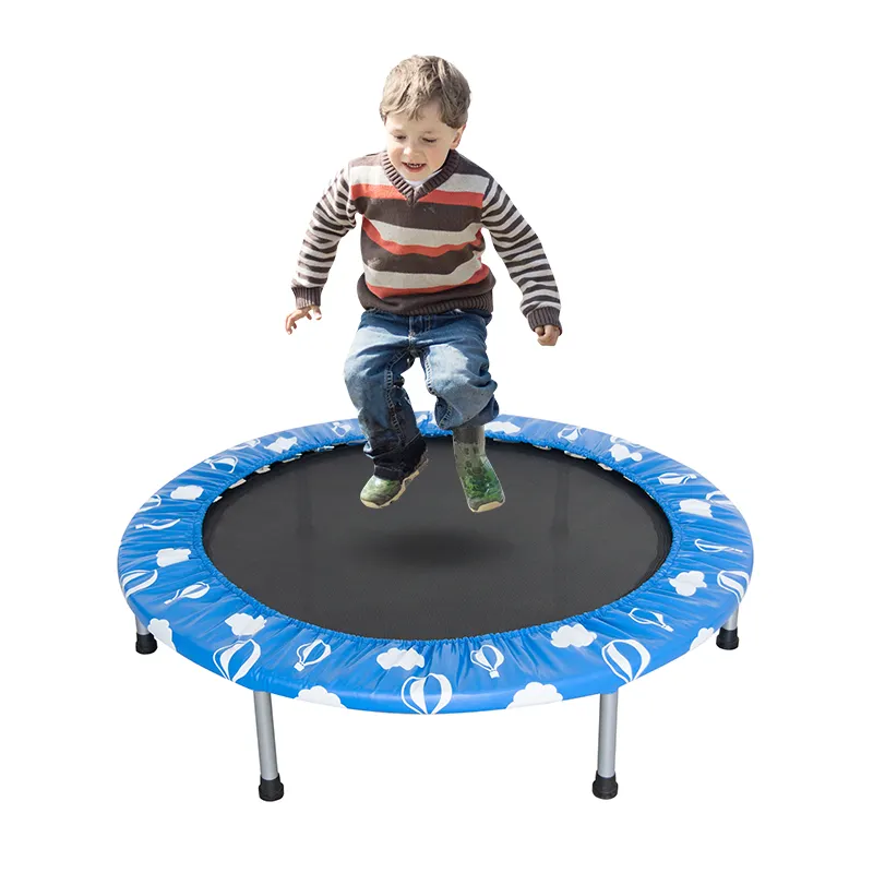 40Inch Meerdere Kleuren Kinderen Verschillende Patronen Mini Ronde Trampoline Indoor Opvouwbare Enkele Goedkope Kids Lente Trampoline