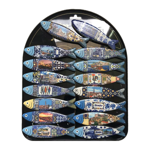 แม่เหล็กติดตู้เย็นเซรามิคลายปลาแบบดั้งเดิม ขนาดกลาง เป็นมิตรกับสิ่งแวดล้อม กันน้ำ โลโก้สั่งทำได้ ของตกแต่งบ้าน ของที่ระลึก - Product Image 4