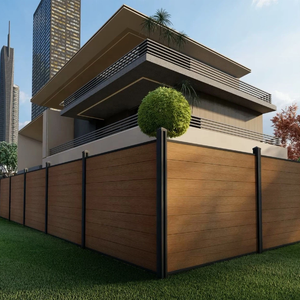 Pannelli Modulari Orizzontali per Recinzione <span class=keywords><strong>Frangivista</strong></span> in Alluminio per Progettazione di Giardini Esterni e Cantieri Edili con Modellazione 3D - Product Image 5