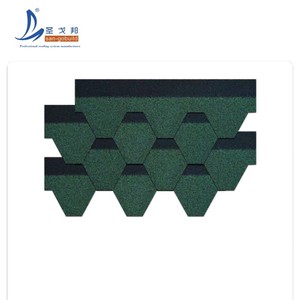 Lục giác thiết kế sợi nhựa đường bệnh zona lợp chất liệu không thấm nước màu Roof Tiles cho xây dựng sử dụng - Product Image 4