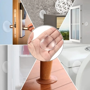 6 pièces <span class=keywords><strong>de</strong></span> protection murale, pare-chocs <span class=keywords><strong>de</strong></span> <span class=keywords><strong>porte</strong></span> en PU transparent, <span class=keywords><strong>amortisseur</strong></span> <span class=keywords><strong>de</strong></span> choc, pare-chocs mural auto-adhésif, pare-chocs <span class=keywords><strong>de</strong></span> poignée <span class=keywords><strong>de</strong></span> <span class=keywords><strong>porte</strong></span> - Product Image 6