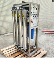 Purificateur d'eau industriel 1000 LPH, système d'osmose inverse en deux étapes, équipement d'eau ultra-pure EDI, machine à eau pure