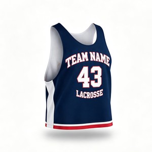 Chalecos de Lacrosse Reversibles Personalizados OEM, Chalecos de Entrenamiento Sublimados para Prácticas y Entrenamientos - Product Image 3