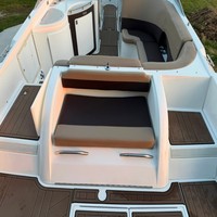 Tapis de pont en mousse EVA imitation teck pour plateforme de bain et cockpit de bateau, style SeaDek MarineMat Gatorstep, auto-adhésif, pour Cobalt 292 (2000)