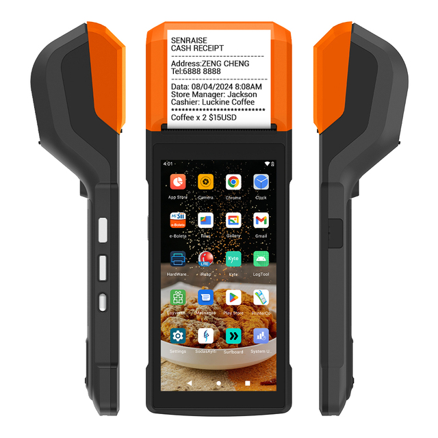 2025 Cheap Android 13.0 Handheld POS Terminal Bluetooth 4G USB 3GB RAM 32GB Storage Supermarket Cash Machine Payment Terminal