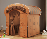 Tente de jeu d'intérieur moderne de taille personnalisable pour les tout-petits, cabane triangulaire pliable pour enfants