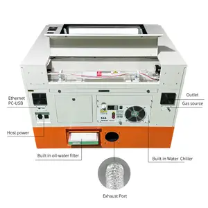 9060 High Accuracy Laser Cutting Machine Engraving Machine Co2 With Fan Chiller Air Pump Auto Focus For Cut Acrylic Wood
